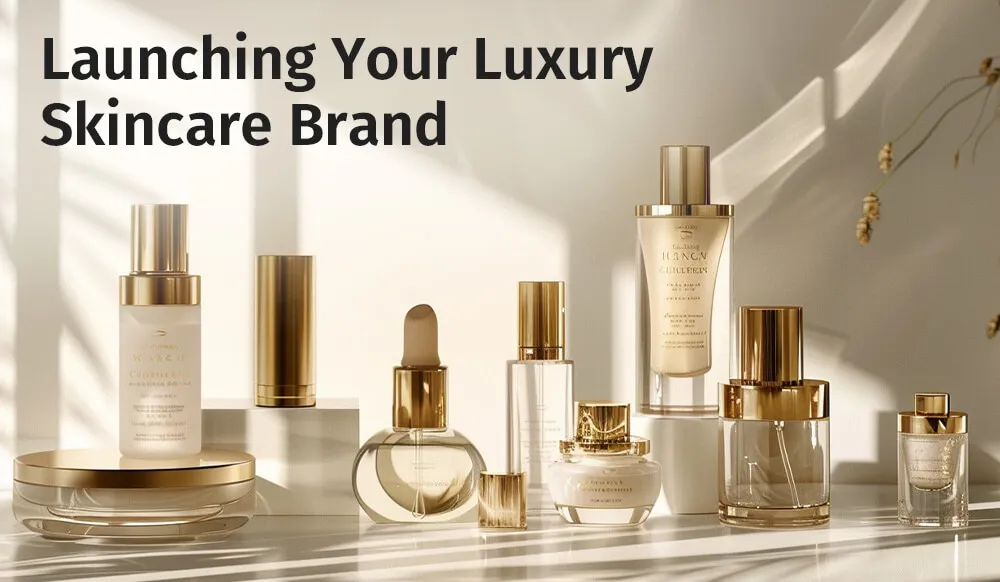 Luxury skincare product range premium design