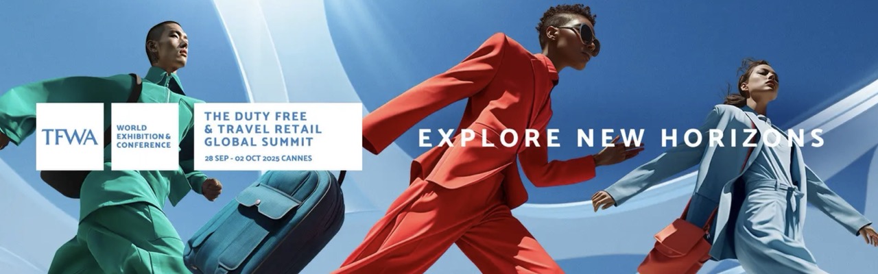 TFWA show in cannes with 3 people walking
