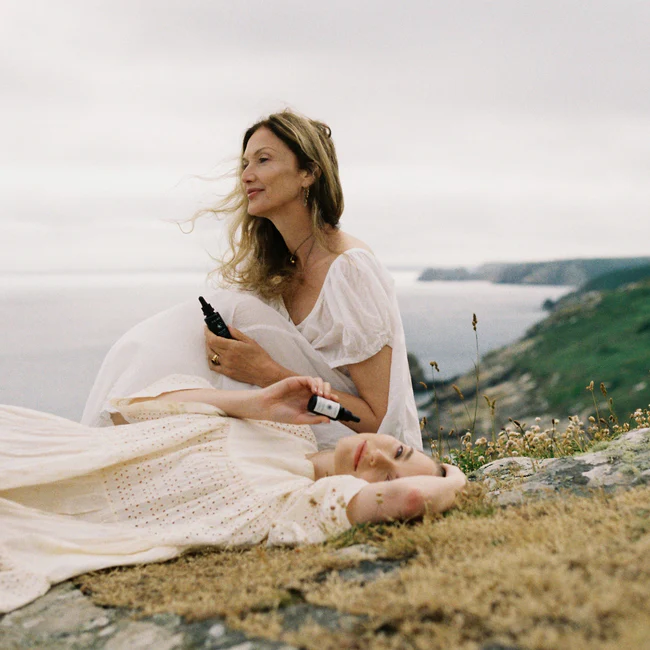 Herbal tea blend with chamomile and lemon balm for stress and sleep support