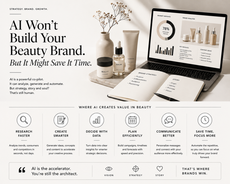 AI Won’t Build Your Beauty Brand. But It Might Save It Time