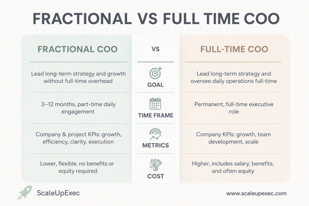 Fractional COO vs Full time